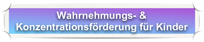 Wahrnehmungs- & Konzentrationsförderung für Kinder